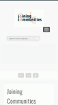 Mobile Screenshot of joiningcommunities.org